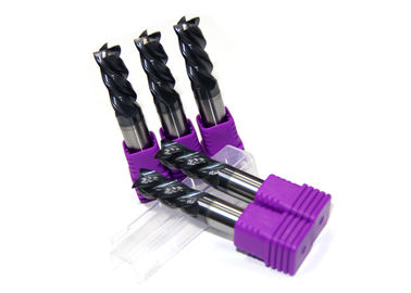 Solid Tungsten Carbide CNC End Mill / 4 Flute End Mill for Stainless Steel