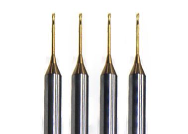 Tungsten Carbide Steel Micro Diameter End Mill / High Performance Cutting End Mills