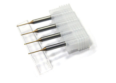Tungsten Carbide Steel Micro Diameter End Mill / High Performance Cutting End Mills