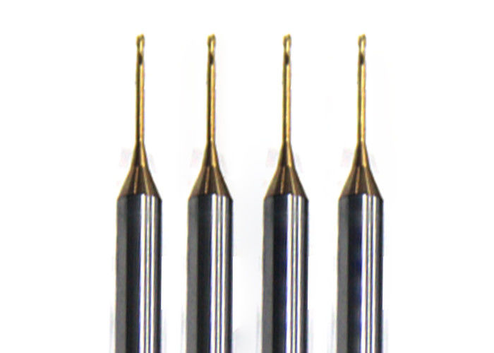 Tungsten Carbide Steel Micro Diameter End Mill / High Performance Cutting End Mills