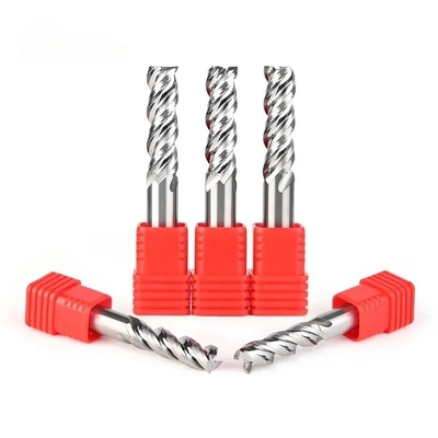 HRC50° Pengolahan Karbida Umum 4 Flute Tungsten Flat End Mill Cutter